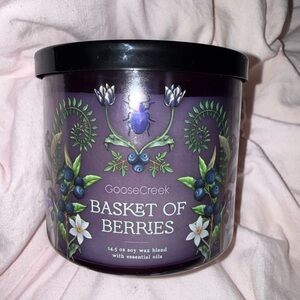 Goose Creek Purple Basket of Berries Candle